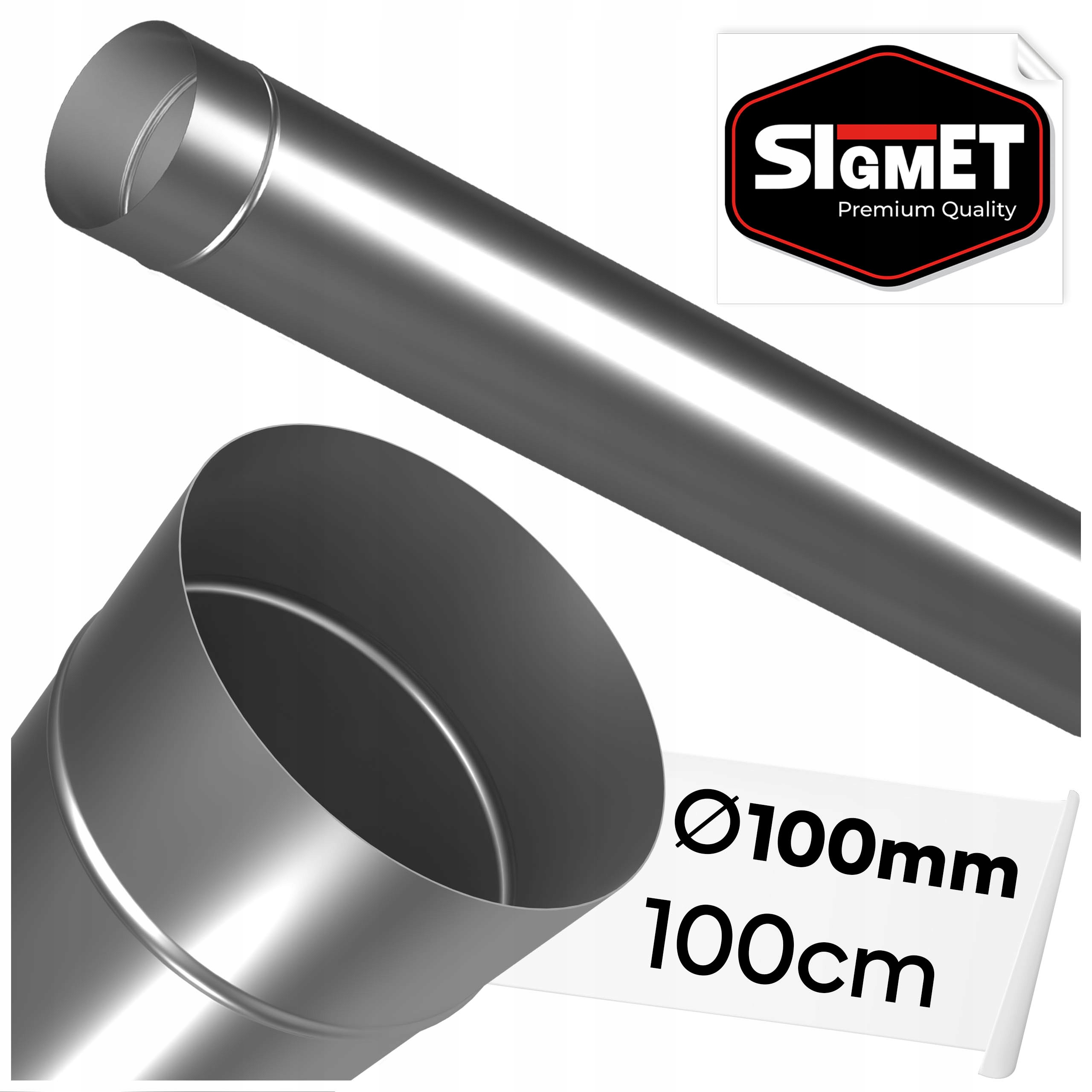 KOMÍNOVÁ RÚRA fi 100mm HRUBÝ DYM DO KOZIEHO KACHLE